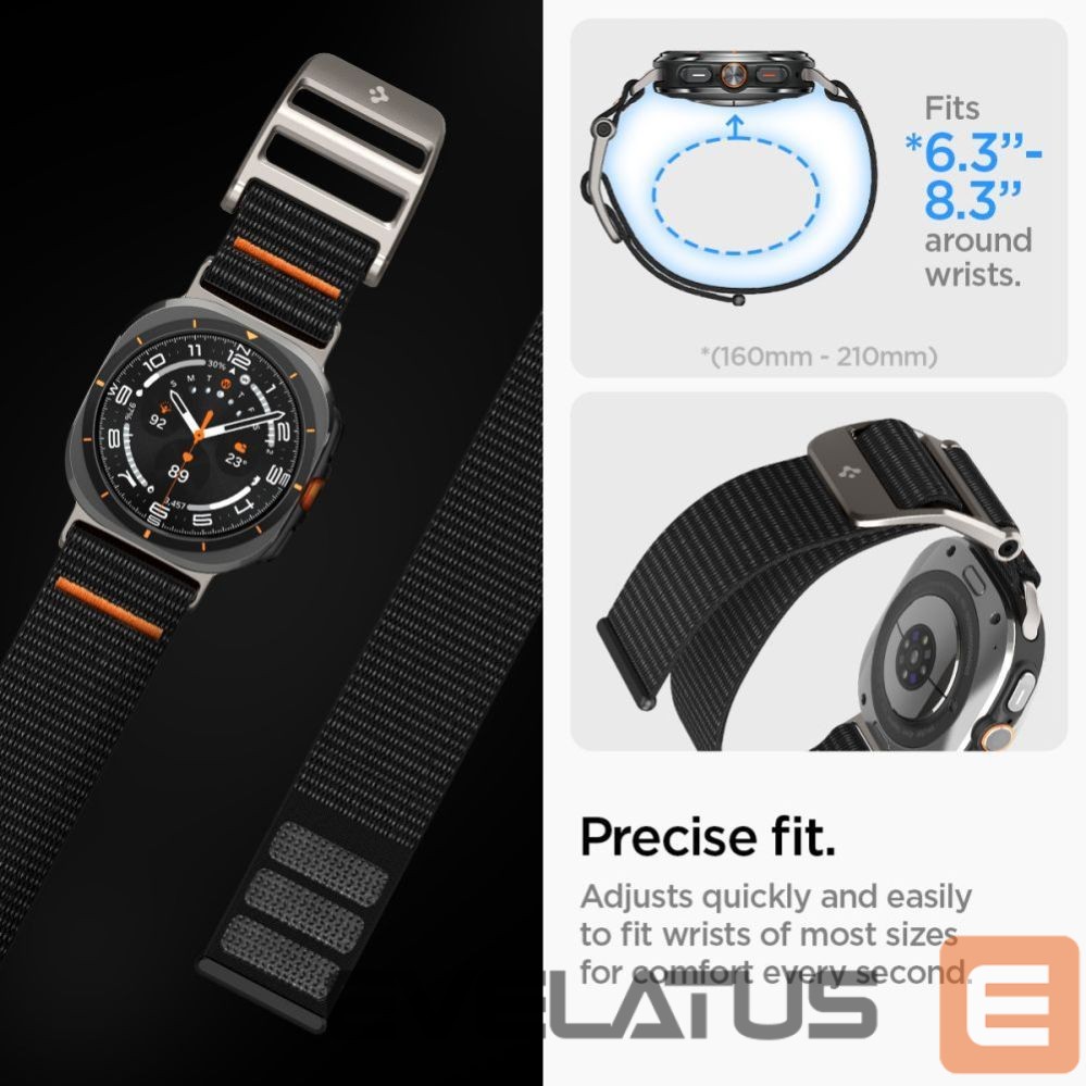 Other goods Spigen Spigen DuraPro Strap for Samsung Galaxy Watch Ultra 47mm - Black