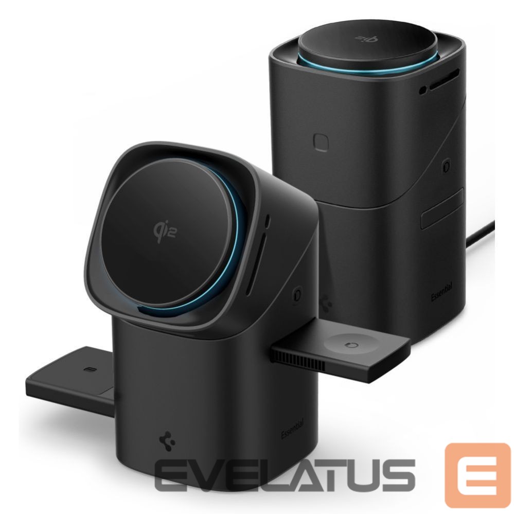 Other goods Spigen Spigen Essential EF223MS 3-in-1 QI2 Wireless Charger - Black