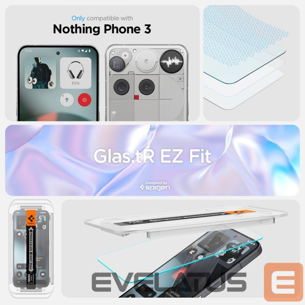 Other goods Spigen Spigen Glas.TR EZ Fit Tempered Glass 2-pack for Nothing Phone 3 - Transparent