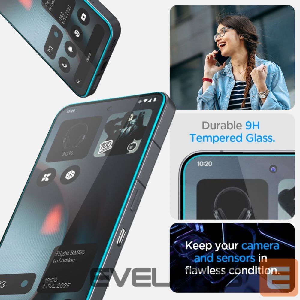 Other goods Spigen Spigen Glas.TR EZ Fit Tempered Glass 2-pack for Nothing Phone 3 - Transparent