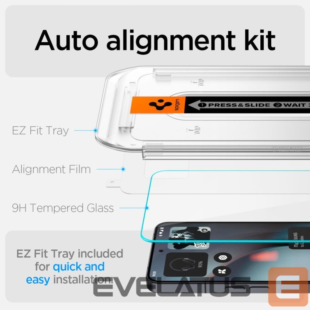 Other goods Spigen Spigen Glas.TR EZ Fit Tempered Glass 2-pack for Nothing Phone 3 - Transparent