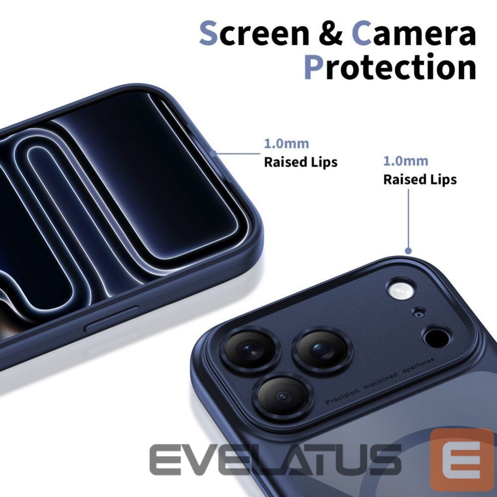 Other goods Tech-Protect Tech-Protect Magpeak Magsafe CC Case for iPhone 17 Pro Max - Clear Navy Blue