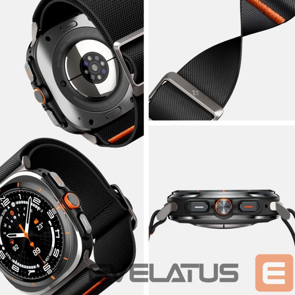 Other goods Spigen Spigen Fit Lite Strap for Galaxy Watch Ultra 47mm - Black