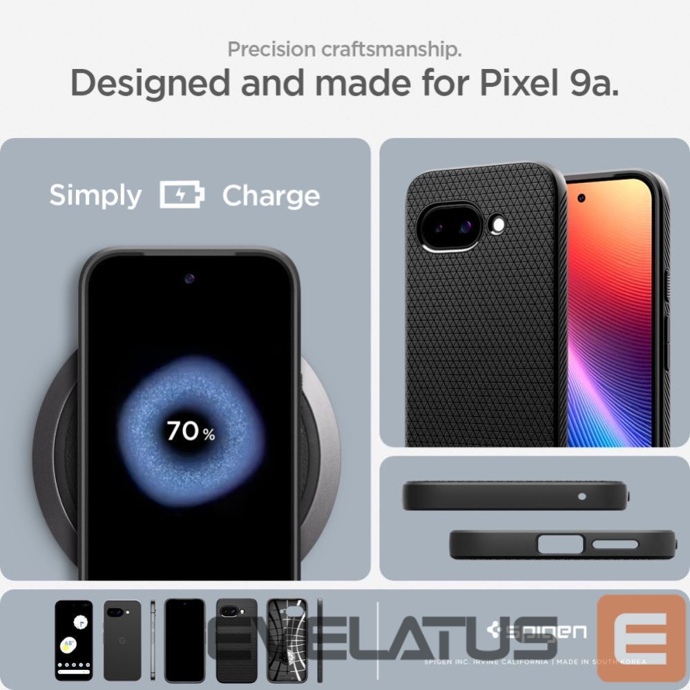 Other goods Spigen Spigen Liquid Air Case for Google Pixel 9A - Matte Black