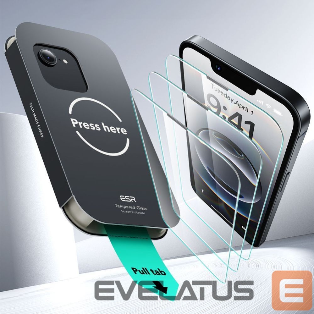 Other goods ESR ESR UltraFit Tempered Glass 2-pack case for iPhone 13 / 13 Pro / 14 / 16e / 17e