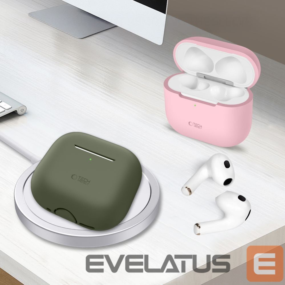 Other goods Tech-Protect Tech-Protect Silicone Case for Apple AirPods 4 - Beige
