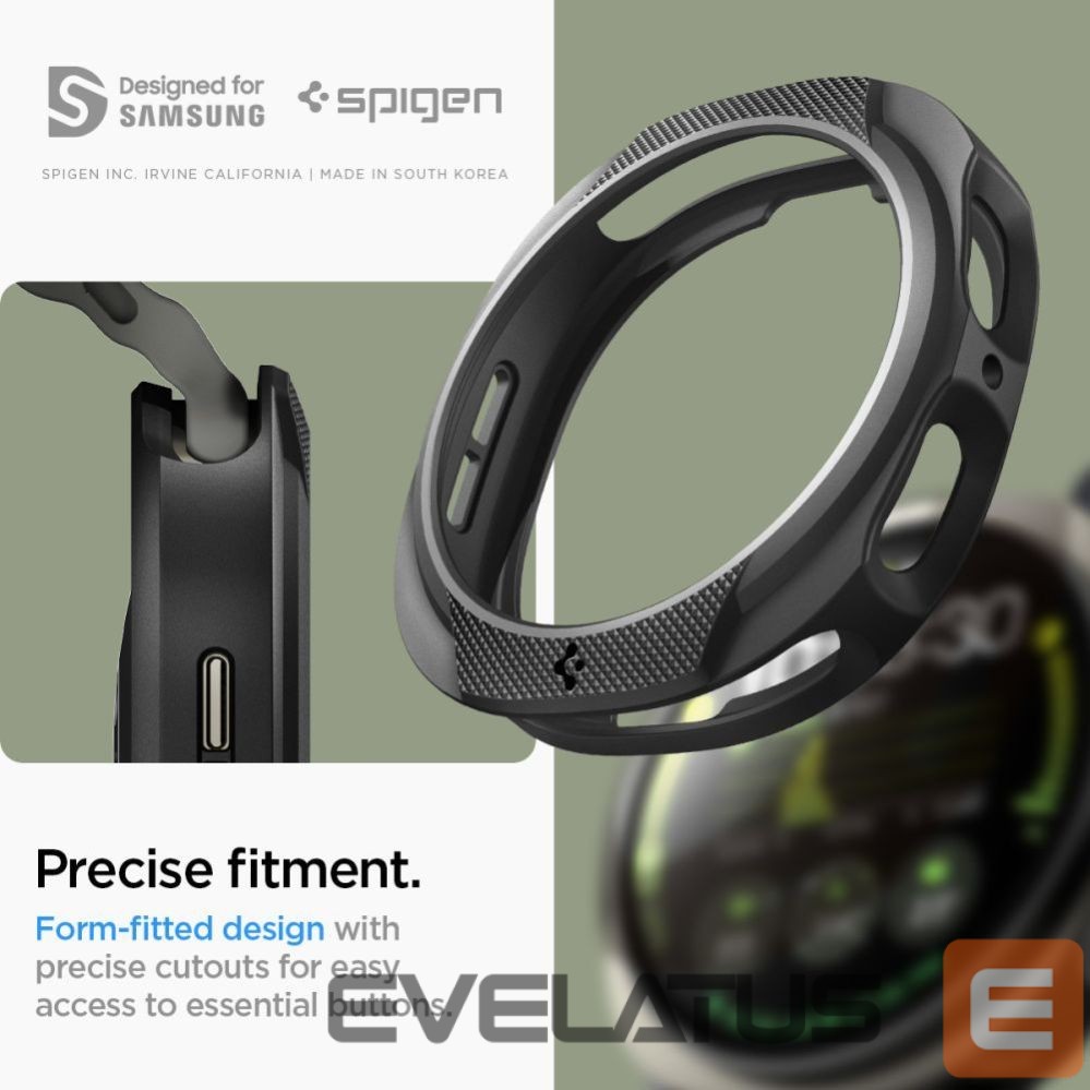 Other goods Spigen Spigen Liquid Air Case for Samsung Galaxy Watch 8 44mm - Matte Black