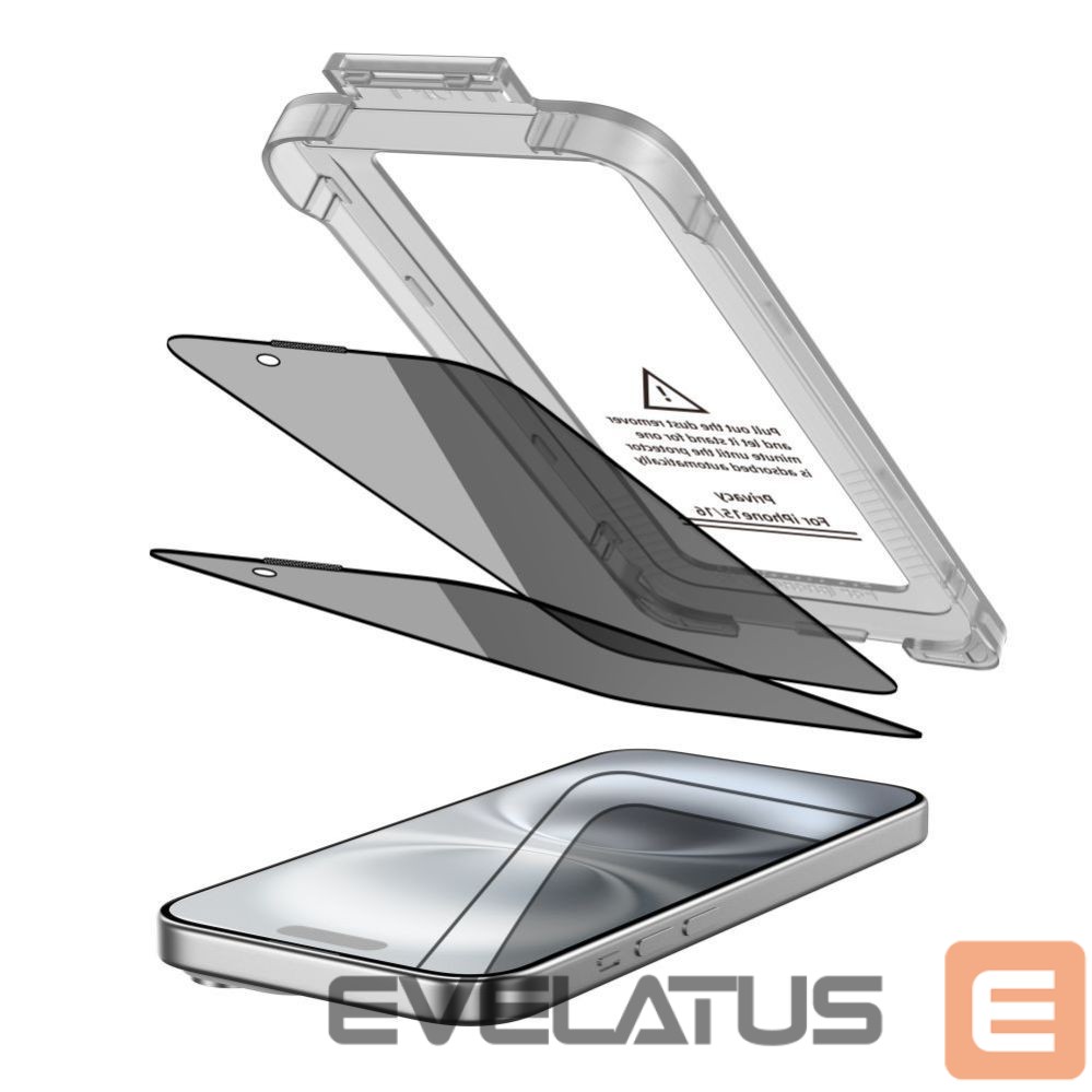 Other goods Tech-Protect Tech-Protect Quick Set Spy+ Privacy Glass 2-pack for iPhone 15 / 16