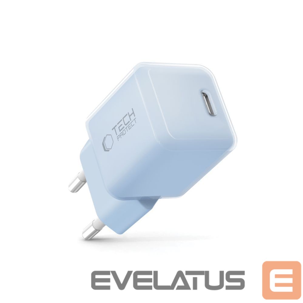 Other goods Tech-Protect Tech-Protect NCM25 USB-C PD 25W Wall Charger - Blue