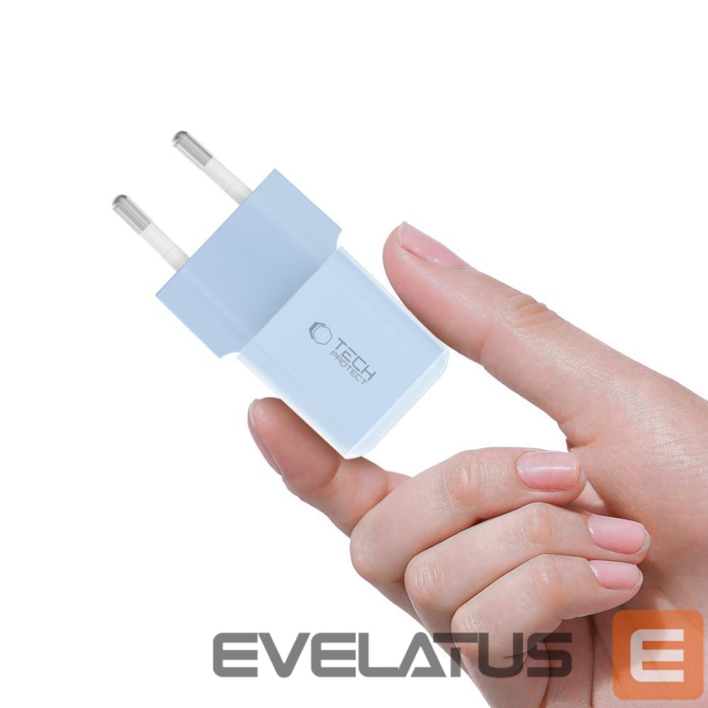 Other goods Tech-Protect Tech-Protect NCM25 USB-C PD 25W Wall Charger - Blue