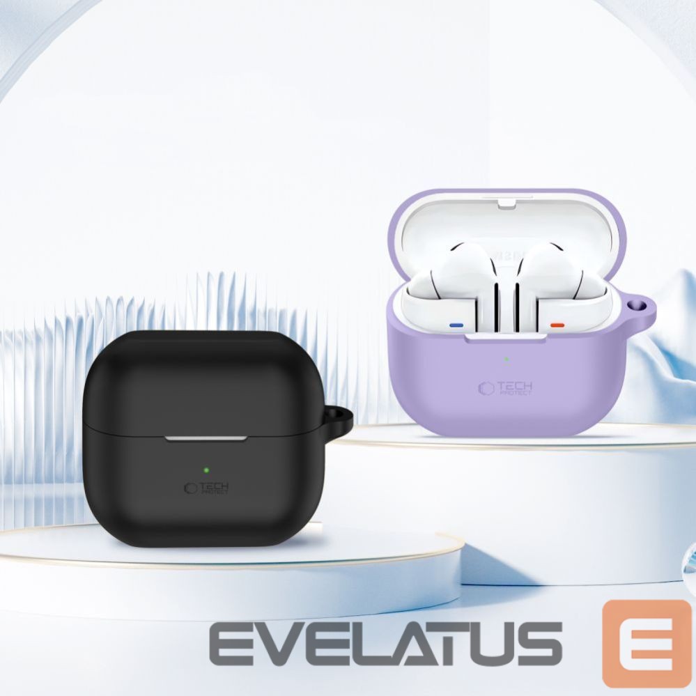 Other goods Tech-Protect Tech-Protect Silicone Hook Case for Samsung Galaxy Buds 3 / 3 FE / 3 Pro - Purple