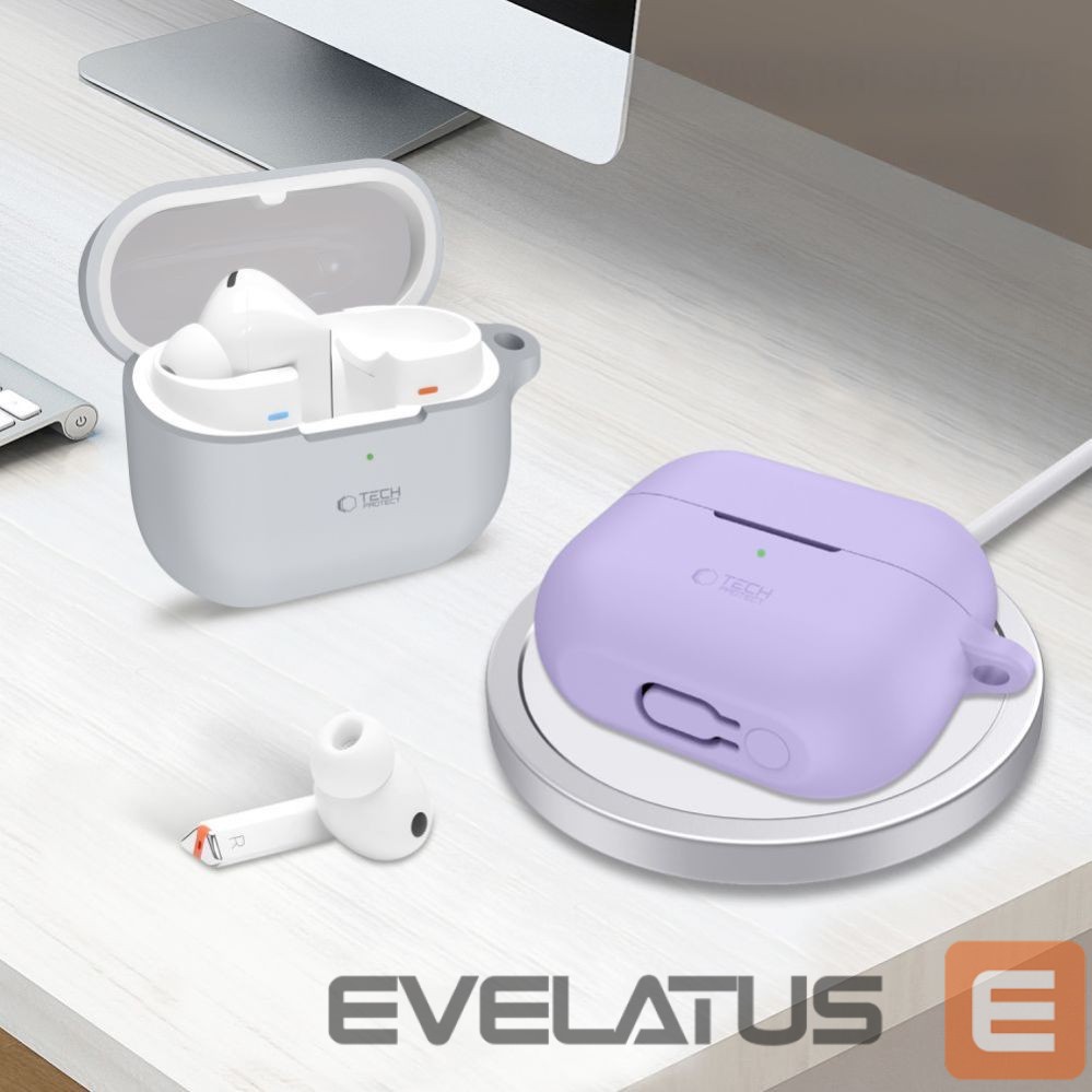 Other goods Tech-Protect Tech-Protect Silicone Hook Case for Samsung Galaxy Buds 3 / 3 FE / 3 Pro - Purple