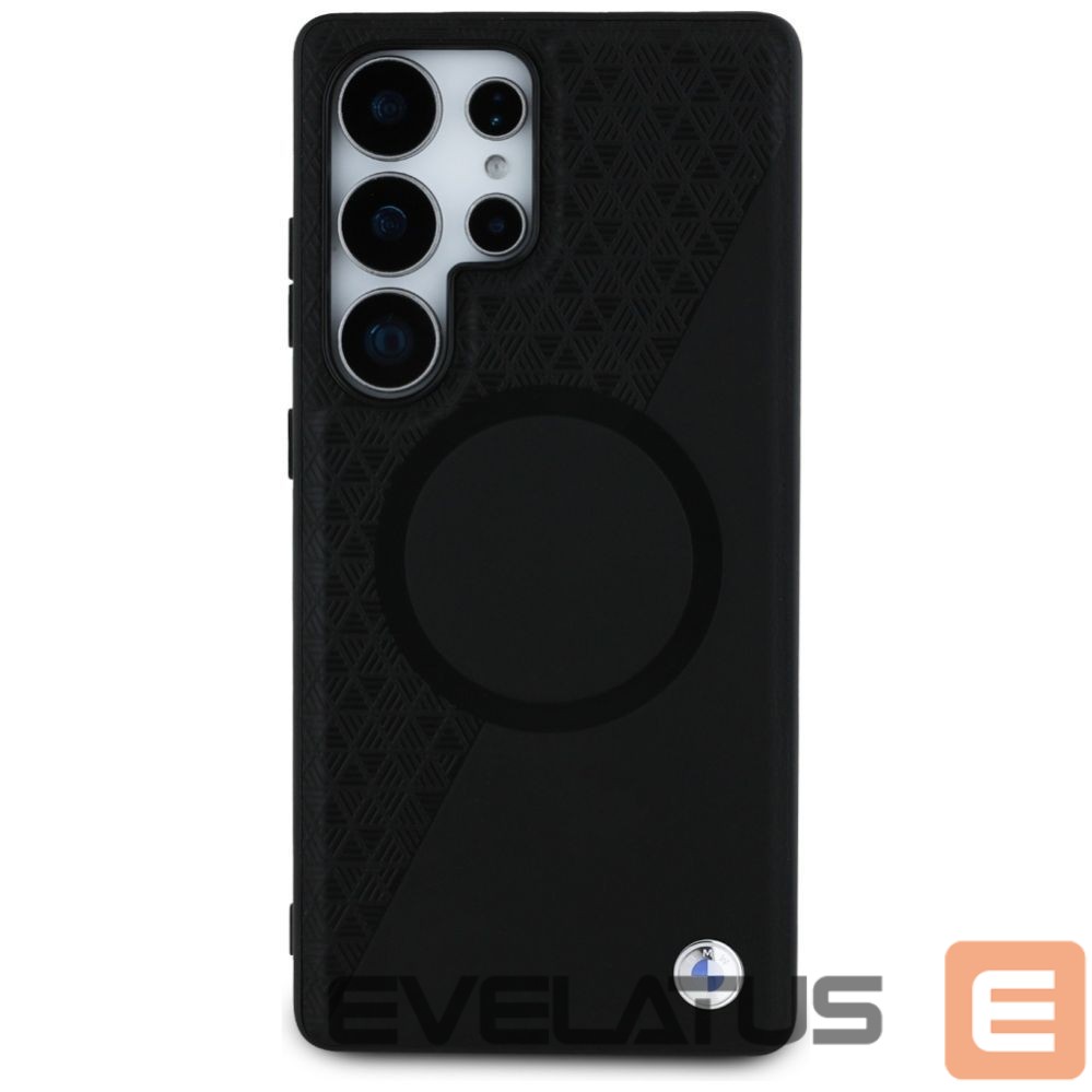 Other goods BMW BMW Leather Half Textured MagSafe Case for Samsung Galaxy S25 Ultra - Black