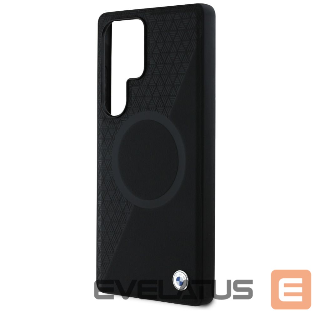 Other goods BMW BMW Leather Half Textured MagSafe Case for Samsung Galaxy S25 Ultra - Black