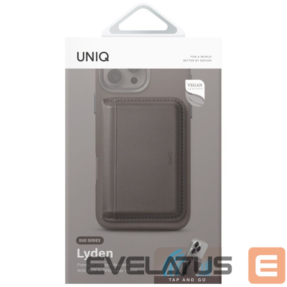 Other goods UNIQ Uniq Lyden DS RFID Magnetic Wallet with Phone Stand - Gray