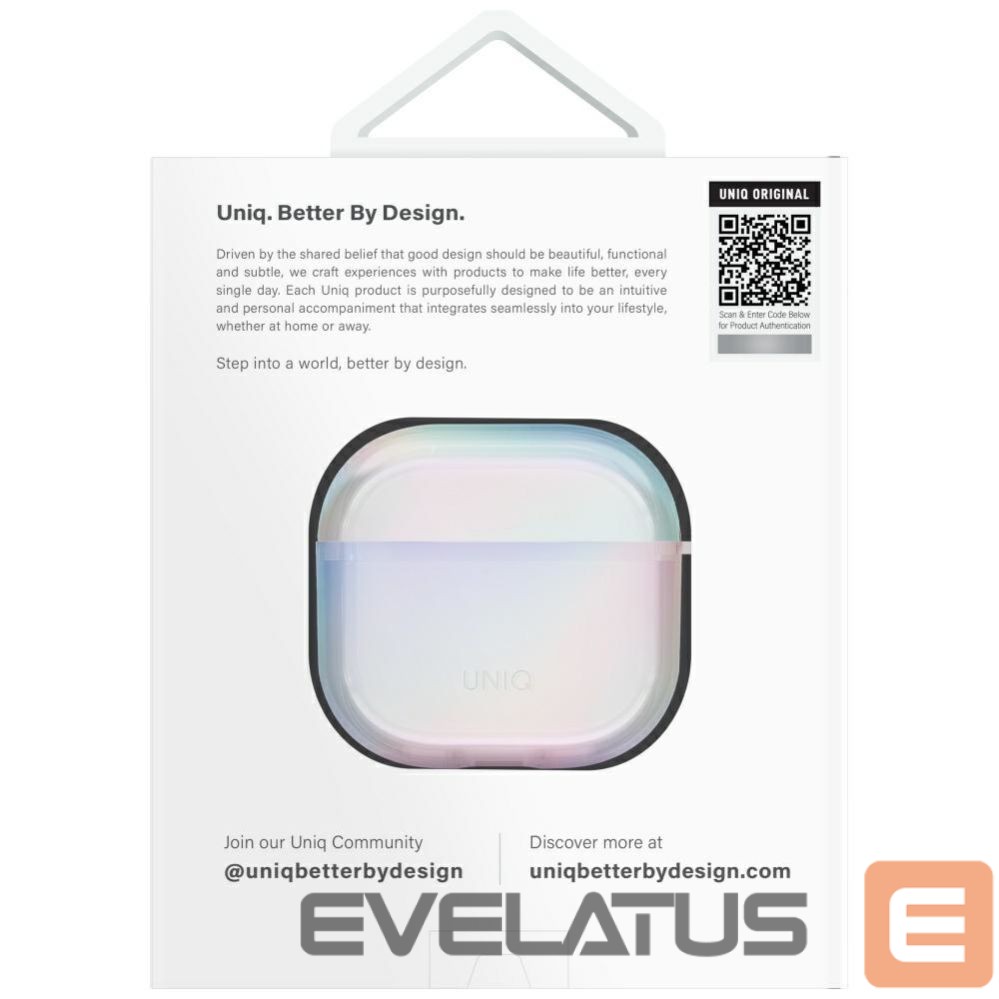 Other goods UNIQ Uniq Iridescia case for AirPods 4 Hang Case - holo white