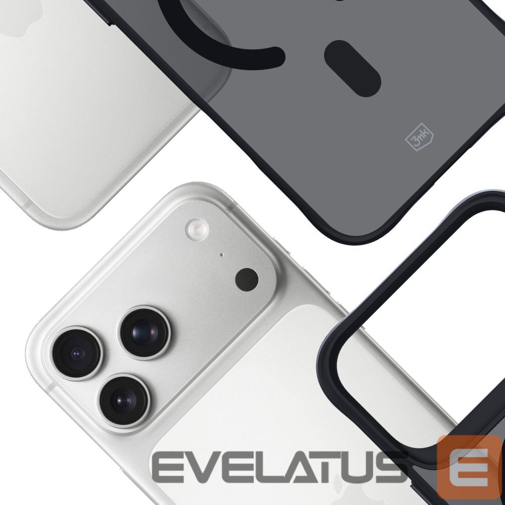 Other goods 3MK 3mk Smoke MagCase for iPhone 17 Pro - Black Semi-Transparent