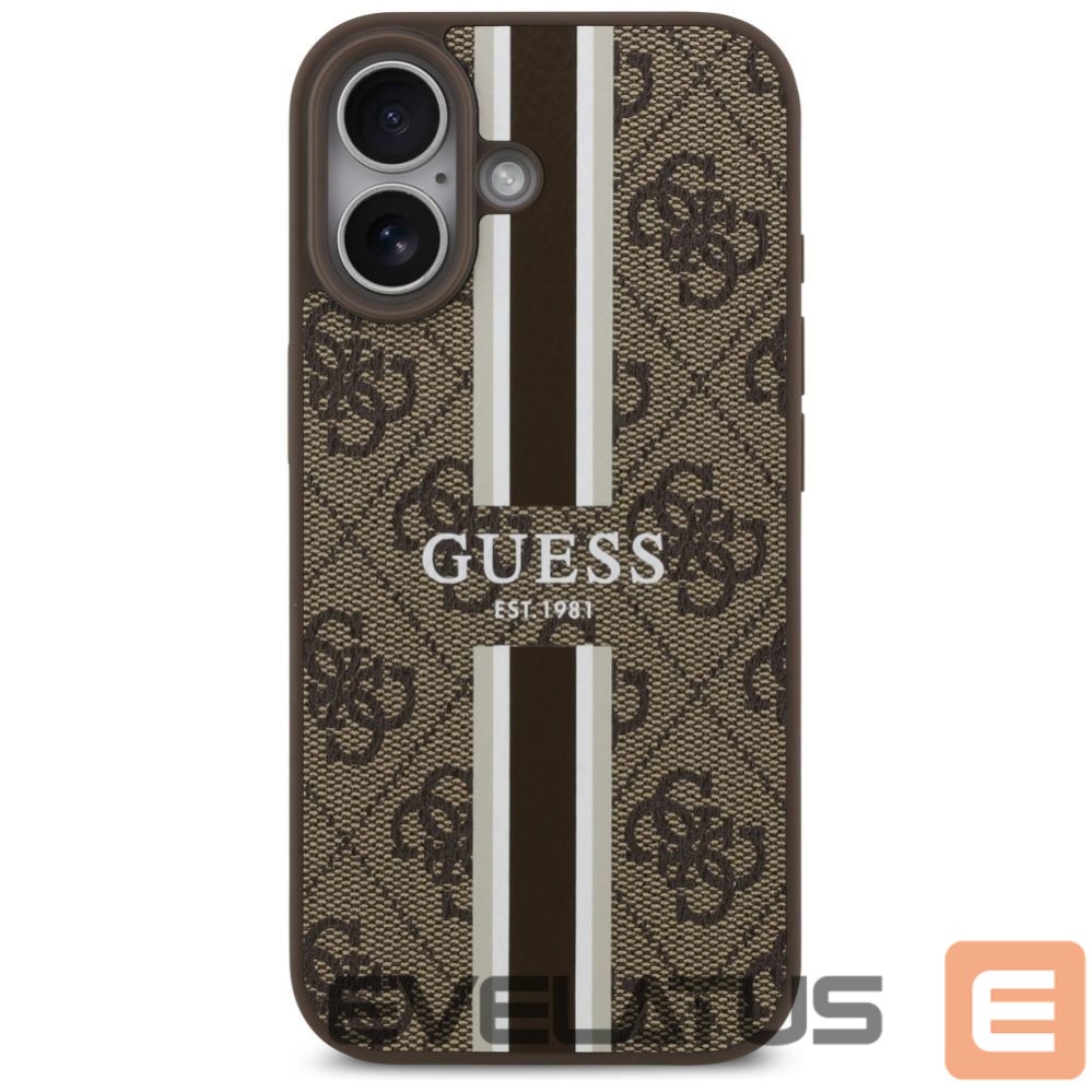 Other goods Guess Guess 4G Printed Stripes MagSafe case for iPhone 17 - brown
