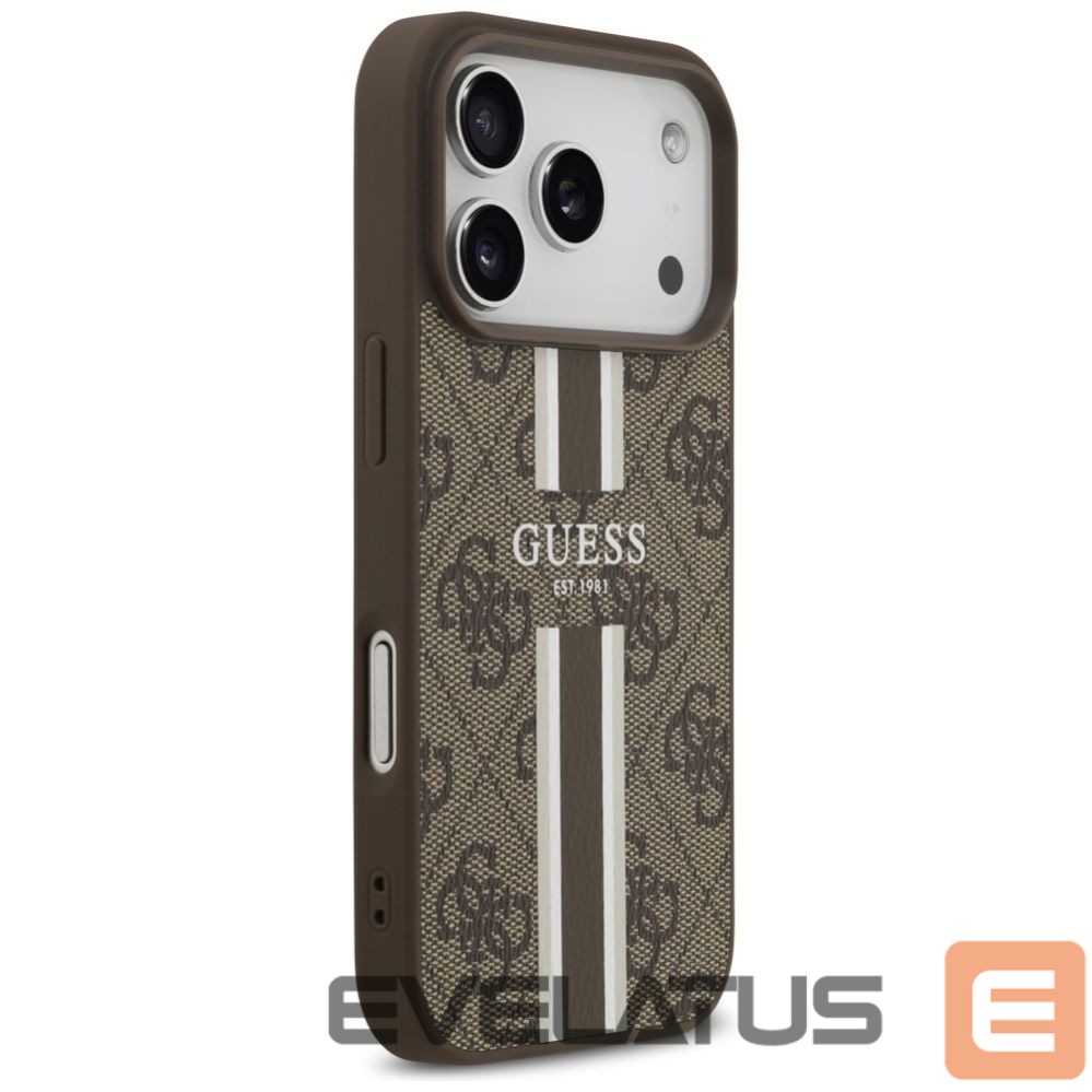 Other goods Guess Guess 4G Printed Stripes MagSafe case for iPhone 17 Pro - brown