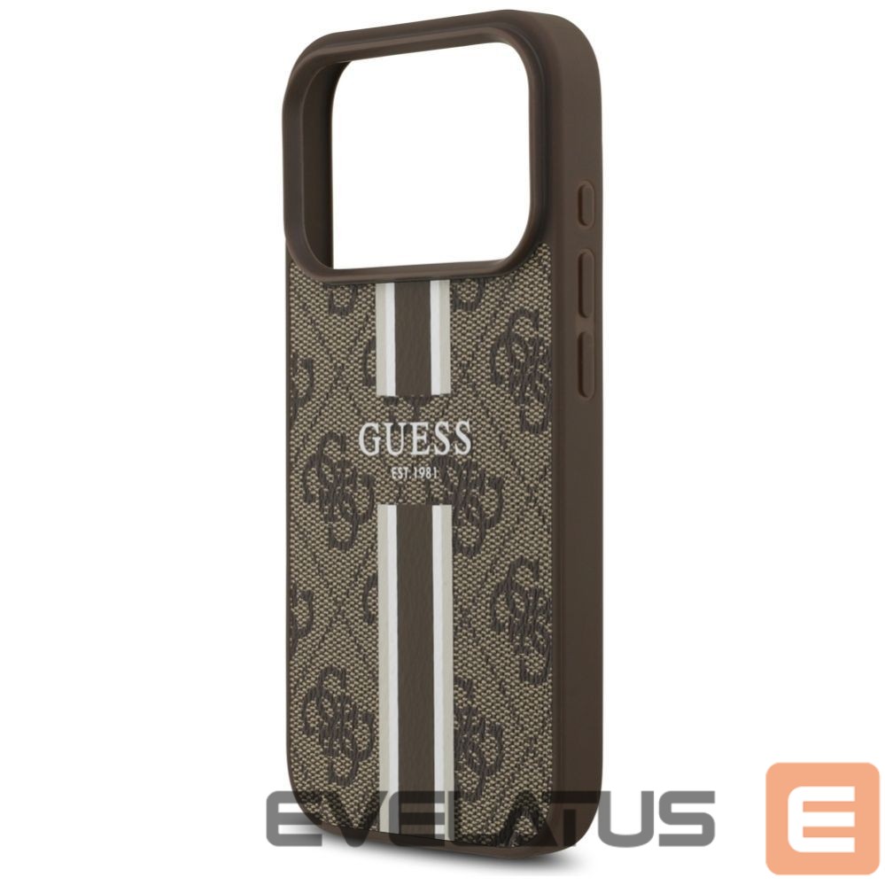 Other goods Guess Guess 4G Printed Stripes MagSafe case for iPhone 17 Pro - brown