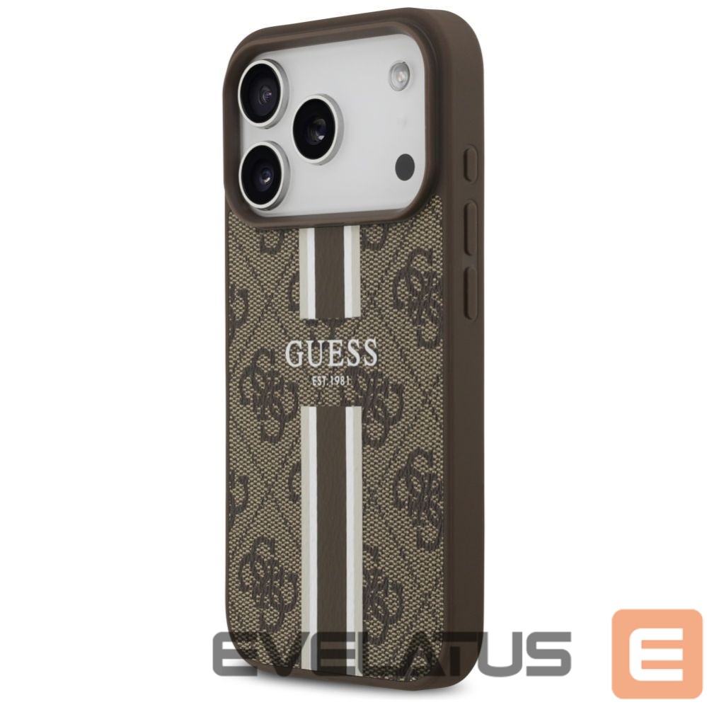 Other goods Guess Guess 4G Printed Stripes MagSafe case for iPhone 17 Pro - brown