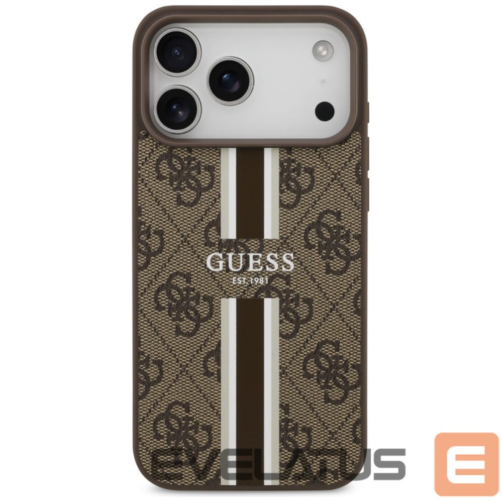 Other goods Guess Guess 4G Printed Stripes MagSafe case for iPhone 17 Pro Max - brown
