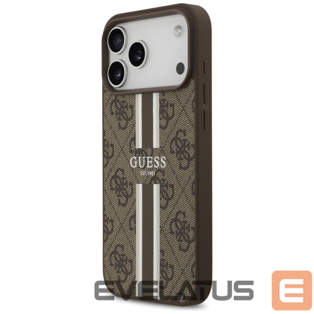 Other goods Guess Guess 4G Printed Stripes MagSafe case for iPhone 17 Pro Max - brown