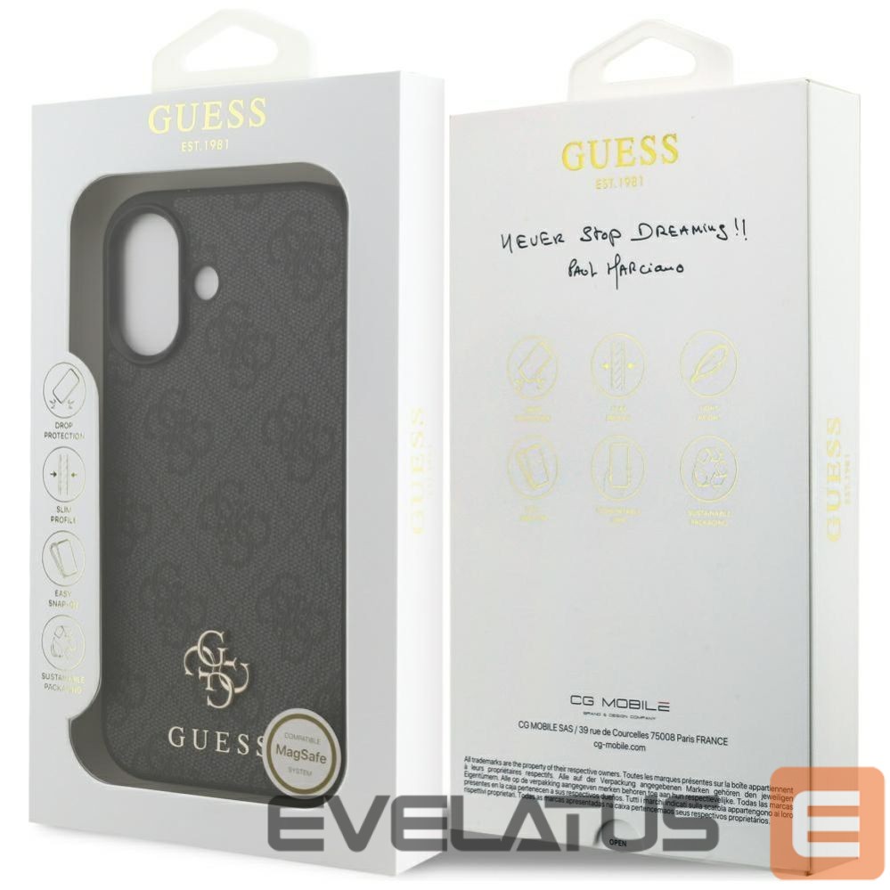Other goods Guess Guess 4G Small Classic Logo MagSafe case for iPhone 17 - black