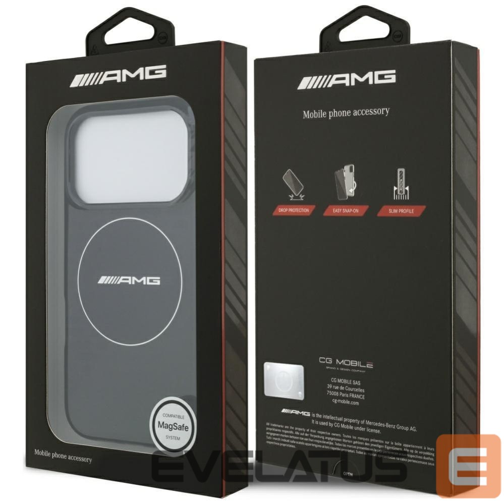 Other goods Mercedes-Benz AMG Double Layer Transparent Smocked MagSafe Case for iPhone 17 Pro - Black