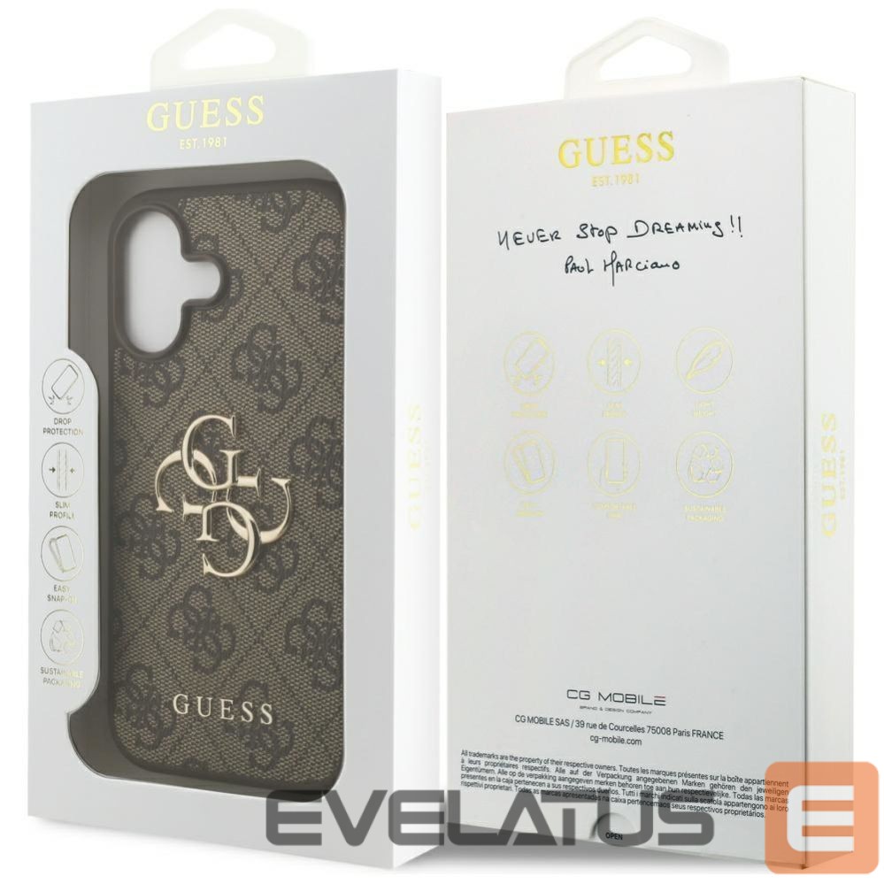 Other goods Guess Guess 4G Big Logo Case for iPhone 17 - Brown