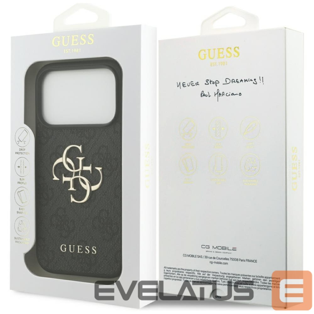 Other goods Guess Guess 4G Big Logo Case for iPhone 17 Pro - Black