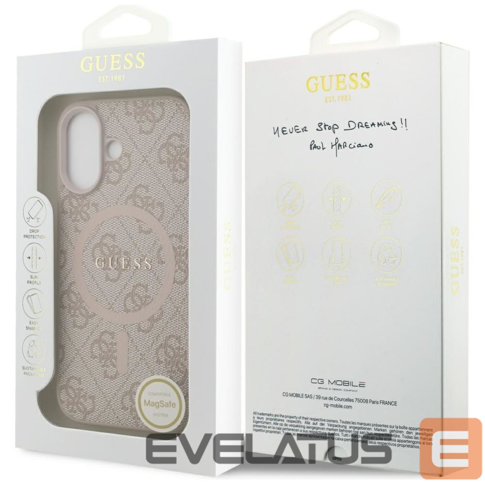 Other goods Guess Guess 4G Ring Classic Logo MagSafe Case for iPhone 17 - Pink