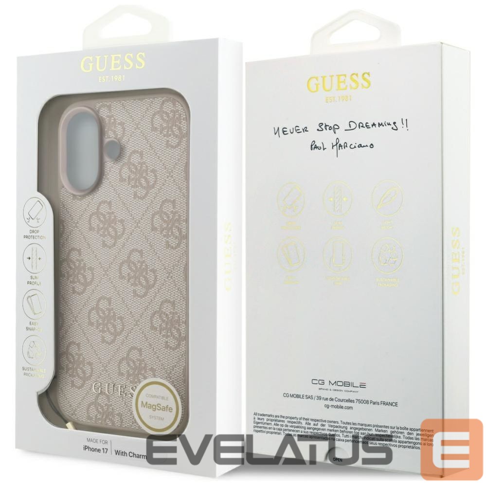 Other goods Guess Guess 4G Charms Collection MagSafe Case for iPhone 17 - Pink