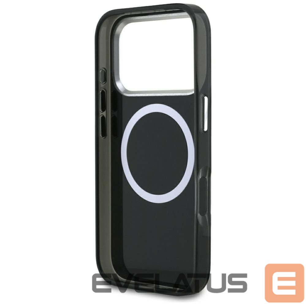 Back panel cover Karl Lagerfeld Karl Lagerfeld IML KL Monogram MagSafe Case for iPhone 17 Pro - Black
