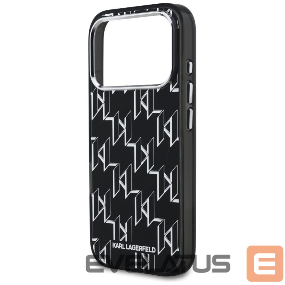 Back panel cover Karl Lagerfeld Karl Lagerfeld IML KL Monogram MagSafe Case for iPhone 17 Pro - Black