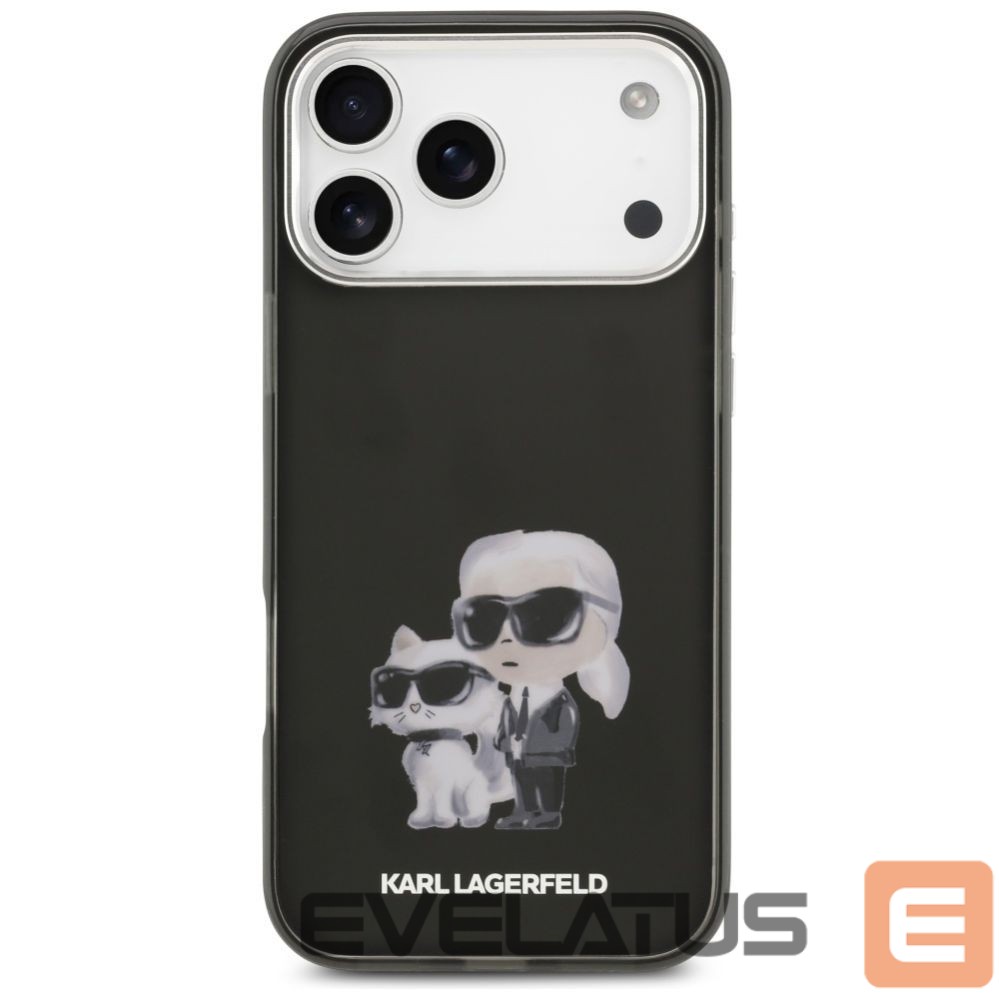 Other goods Karl Lagerfeld Karl Lagerfeld IML Aquarelle Karl & Choupette & Logo MagSafe Case for iPhone 17 Pro - Black