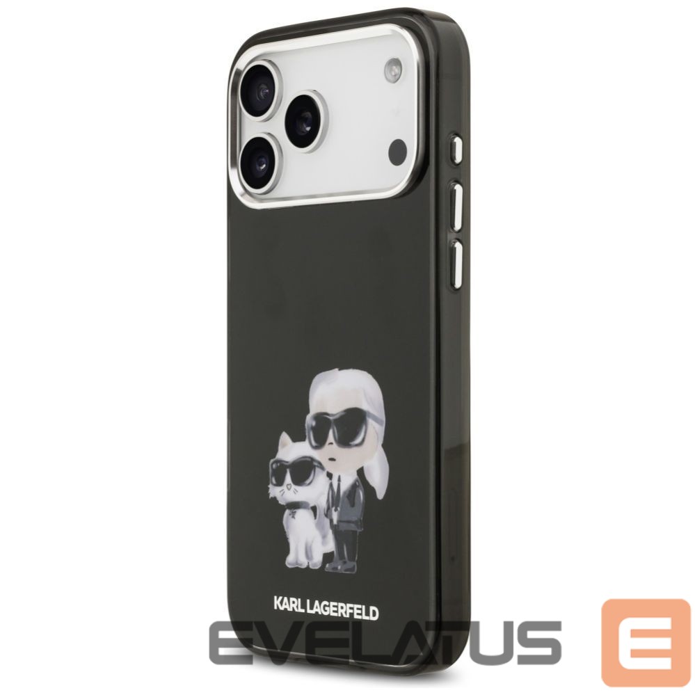 Other goods Karl Lagerfeld Karl Lagerfeld IML Aquarelle Karl & Choupette & Logo MagSafe Case for iPhone 17 Pro - Black