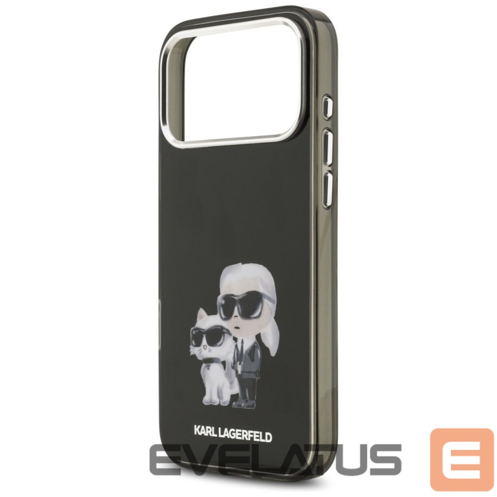 Other goods Karl Lagerfeld Karl Lagerfeld IML Aquarelle Karl & Choupette & Logo MagSafe Case for iPhone 17 Pro - Black