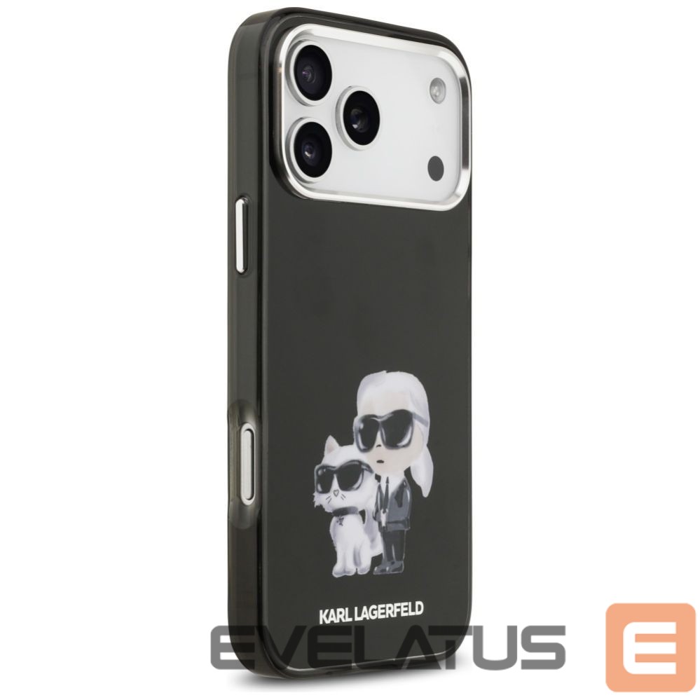 Other goods Karl Lagerfeld Karl Lagerfeld IML Aquarelle Karl & Choupette & Logo MagSafe Case for iPhone 17 Pro - Black