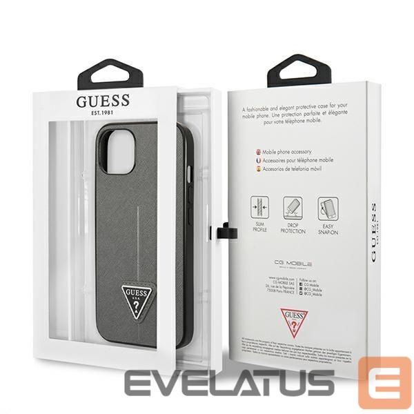 Other goods Guess Guess SaffianoTriangle Logo case for iPhone 13 / 14 / 15 6.1" - silver