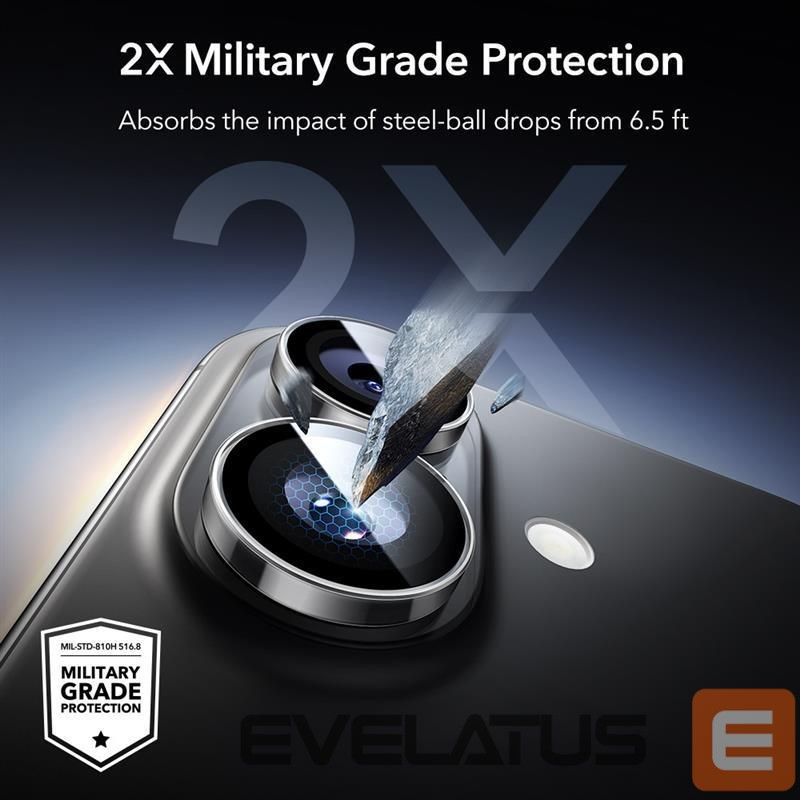 Other goods ESR ESR Armorite Camera Cover for iPhone 16 / 16 Plus / 17 - Transparent