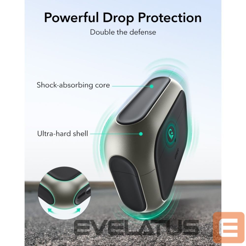 Other goods ESR ESR Orbit HaloLock MagSafe Case for AirPods Pro 3 - Gray & Black