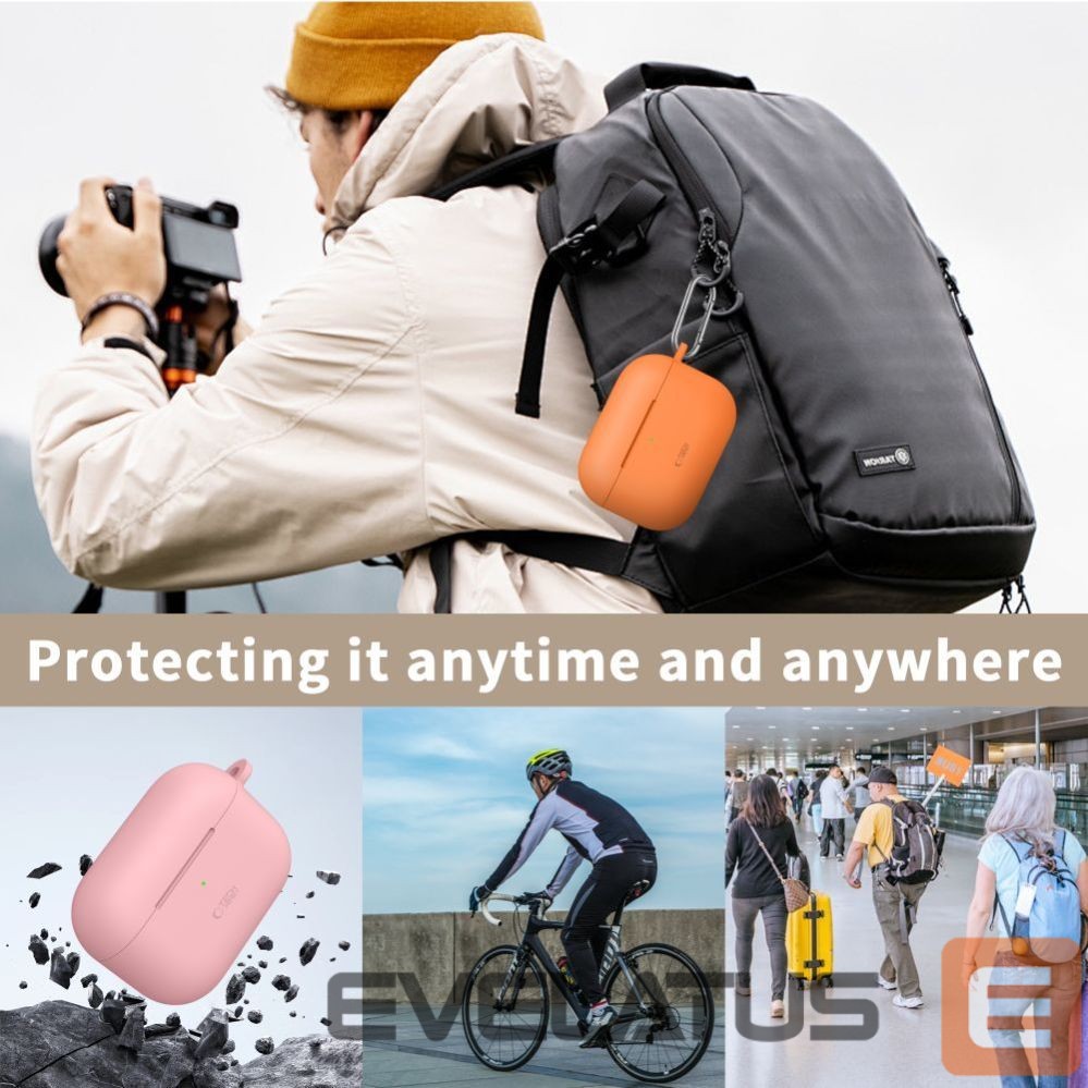 Other goods Tech-Protect Tech-Protect Silicone Hook Case for AirPods Pro 3 - Black