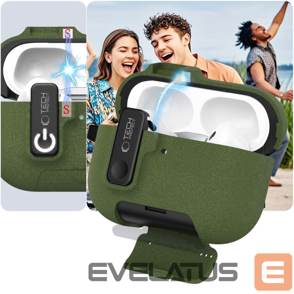 Other goods Tech-Protect Tech-Protect Slim Hook Case for AirPods Pro 3 - Green