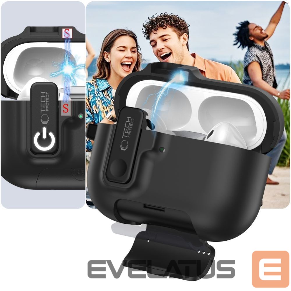 Other goods Tech-Protect Tech-Protect Slim Hook Case for AirPods Pro 3 - Black