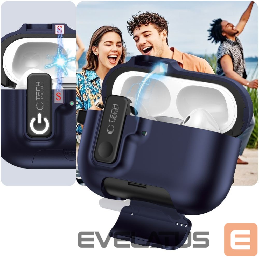 Other goods Tech-Protect Tech-Protect Slim Hook Case for AirPods Pro 3 - Navy Blue