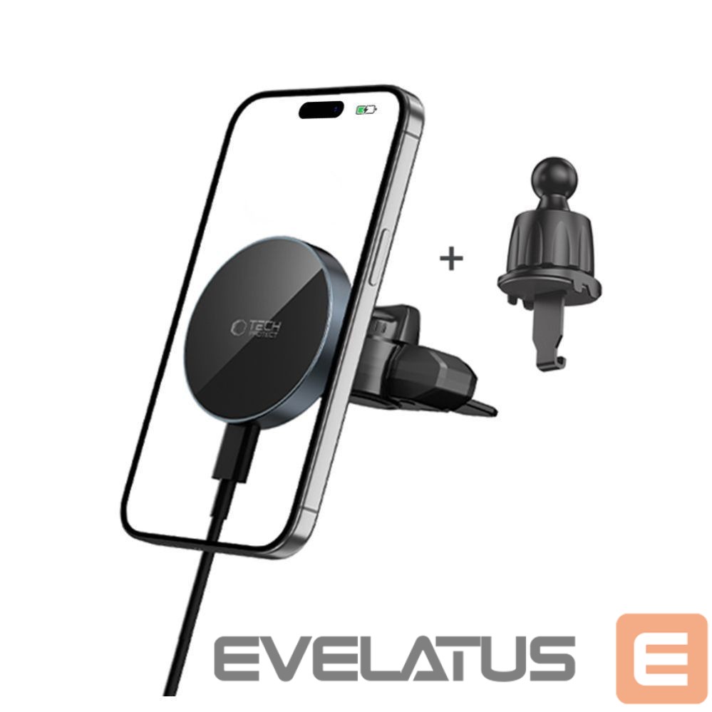 Other goods Tech-Protect Tech-Protect mm15W-V5 Magnetic MagSafe Car Mount for Air Vent/CD Slot - Black