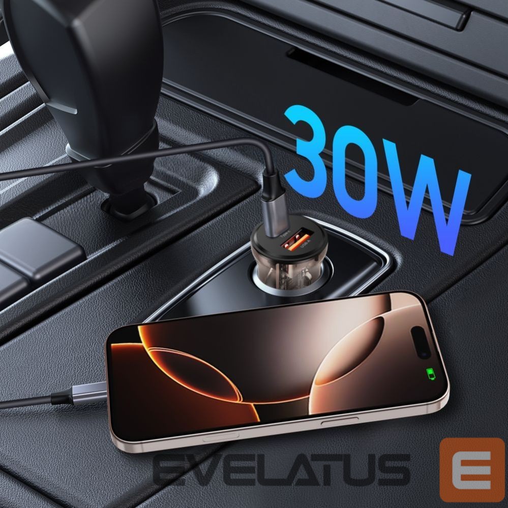 Other goods Tech-Protect Tech-Protect CC01 30W 2-Port USB-A / USB-C Car Charger - Black
