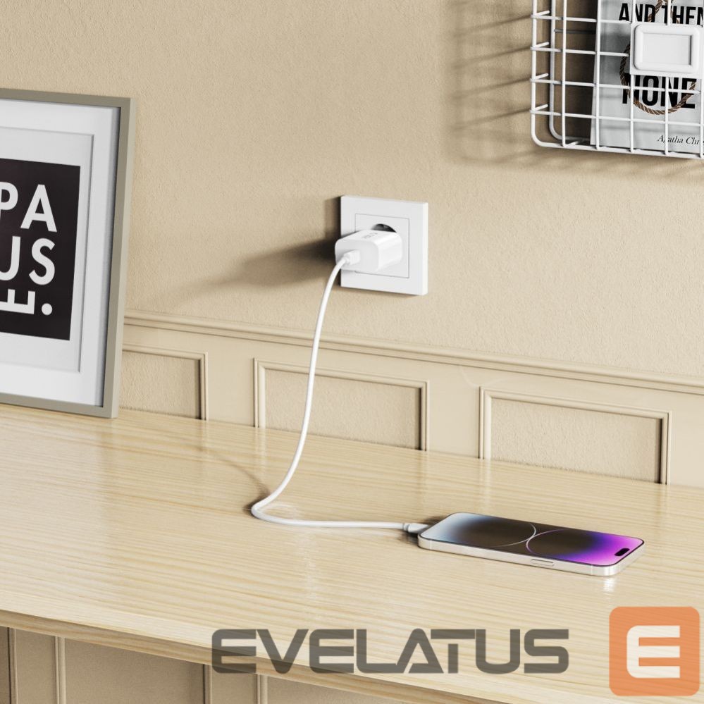 Other goods Tech-Protect Tech-Protect NC20W Wall Charger with 100 cm USB-C / Lightning Cable - White
