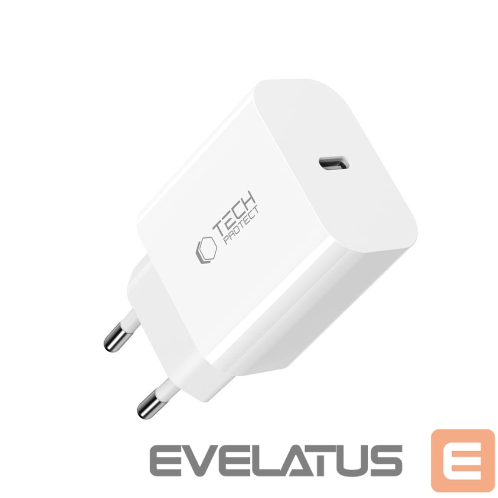 Other goods Tech-Protect Tech-Protect NC20W Wall Charger with 100 cm USB-C / Lightning Cable - White